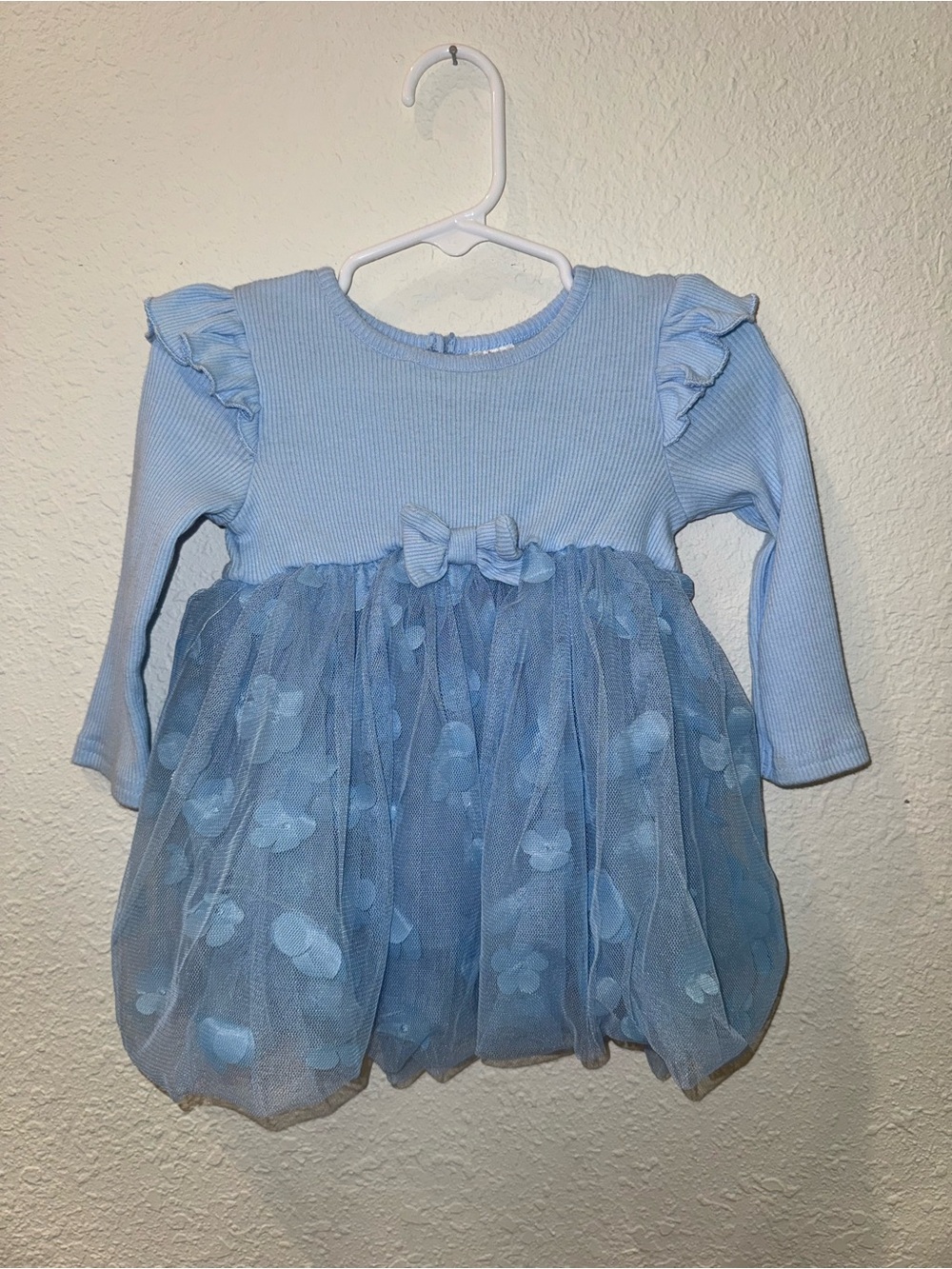 Light Blue Baby Girl Tulle Dress Top